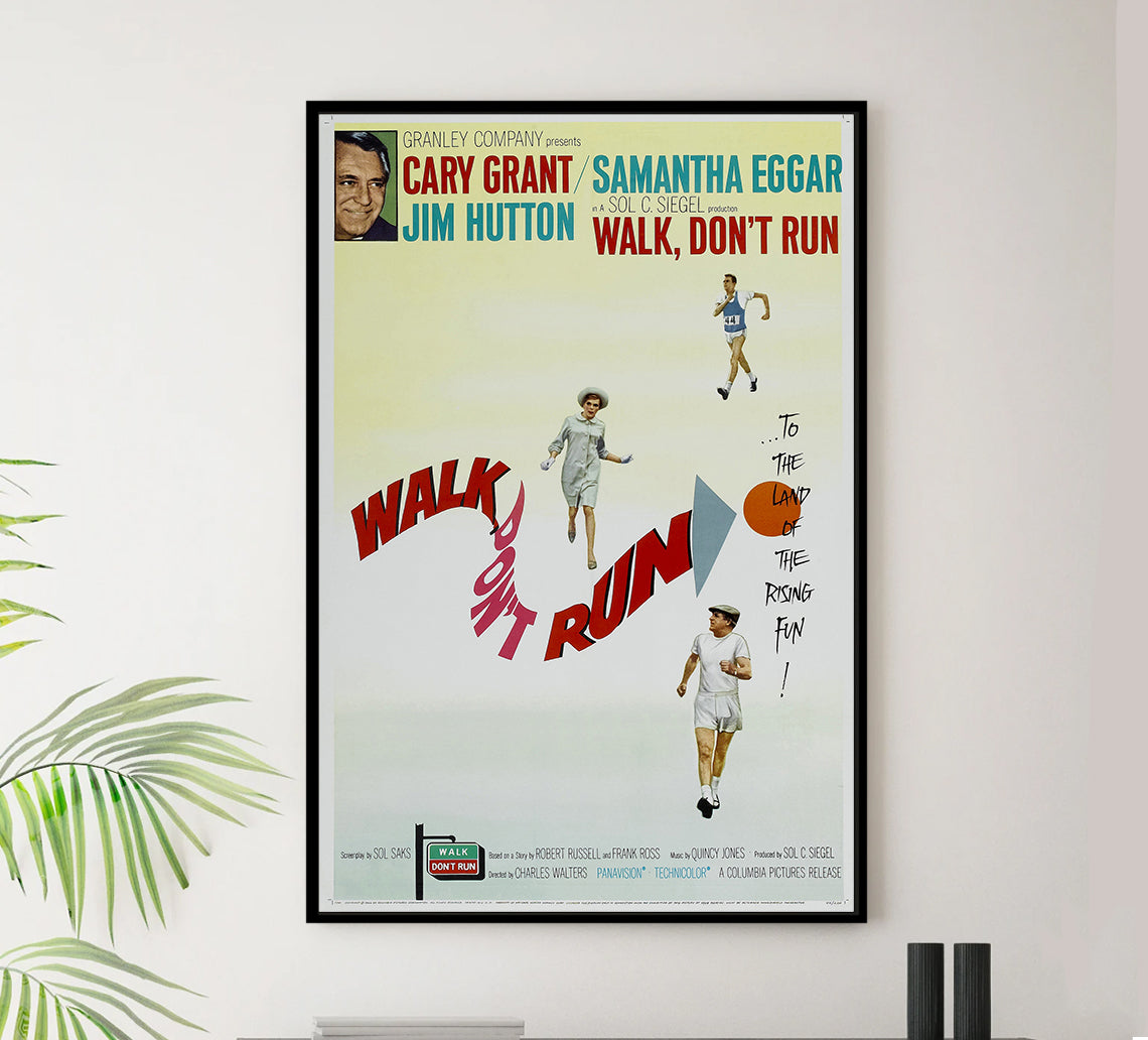Walk Don't Run 1966 - Cary Grant - US - Classic Movie Poster, image size:1140x1032
