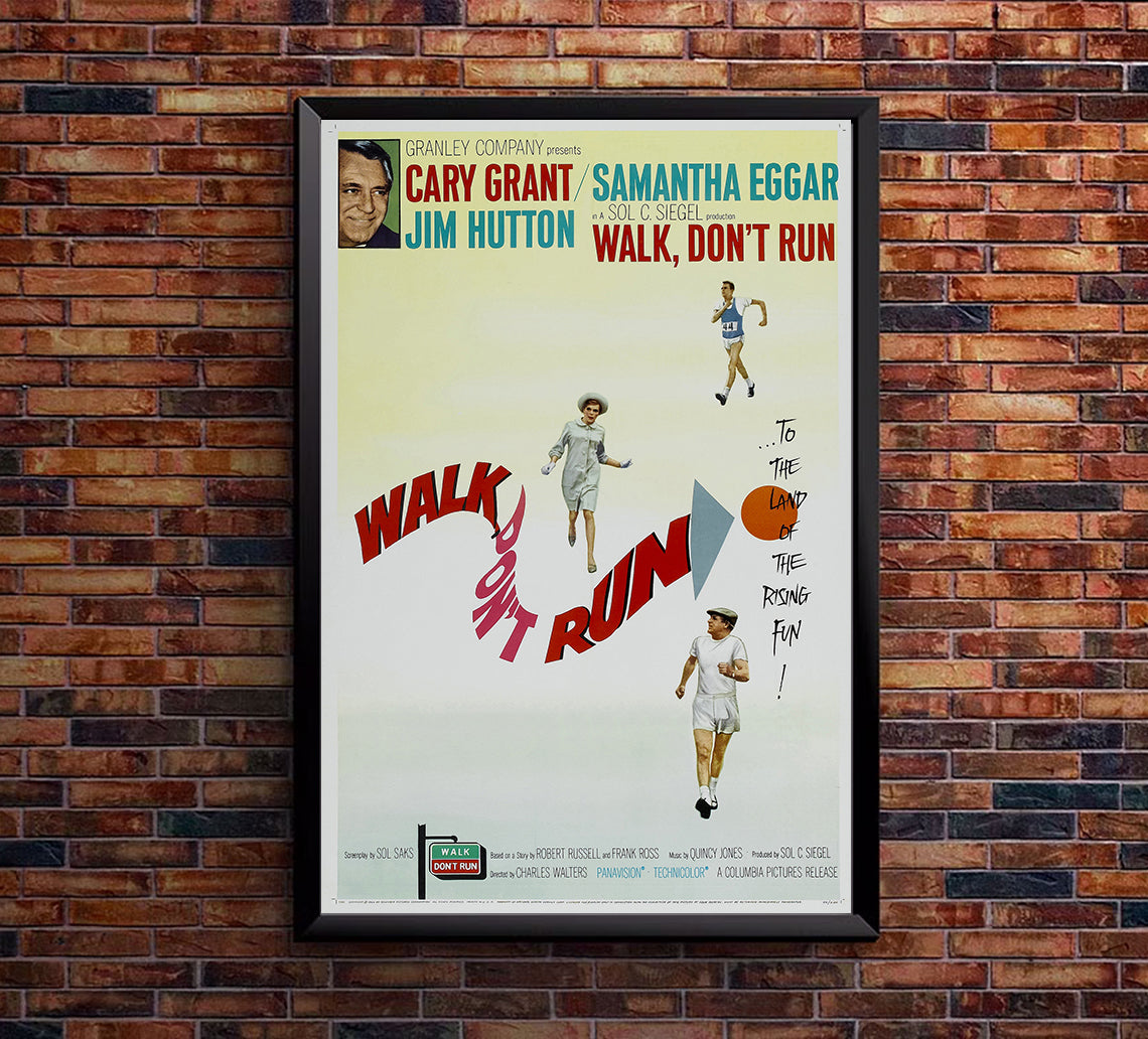 Walk Don't Run 1966 - Cary Grant - US - Classic Movie Poster, image size:1140x1032