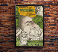 Wall Street 1987 - Michael Douglas - Poland - Classic Movie Poster