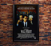 Wall Street 1987 - Michael Douglas - Sweden - Classic Movie Poster
