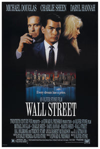 Wall Street 1987 - Michael Douglas - US - Classic Movie Poster