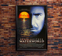 Waterworld 1995 - Kevin Costner - Vintage Classic Movie Poster