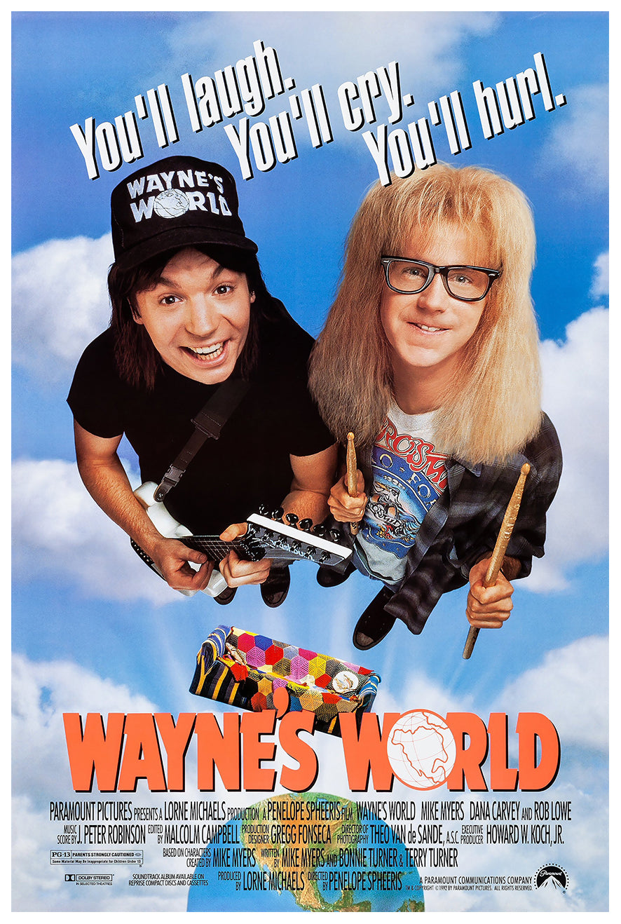 Wayne's World 1992 - Classic Movie Poster