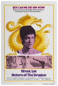 Way of the Dragon - 1972 - v2 - Vintage Classic Kung Fu Movie Poster