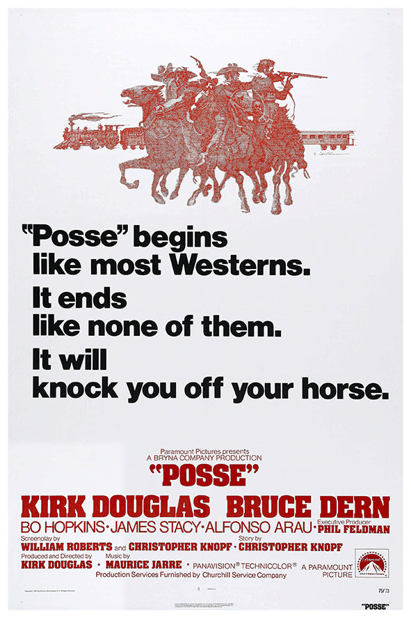 Posse - Kirk Douglas - 1975 - Vintage Movie Poster