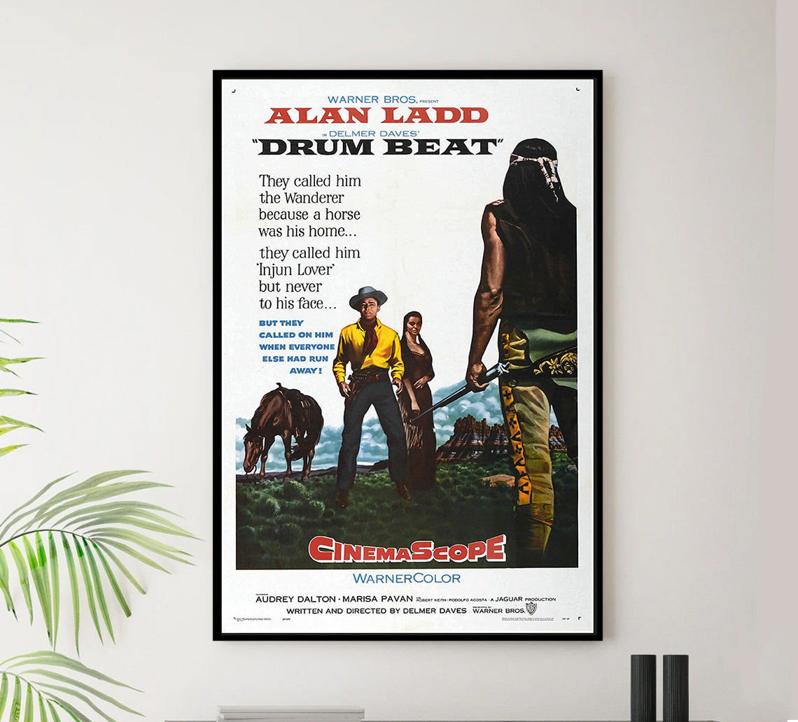 Drum Beat - 1954 - Vintage Movie Poster