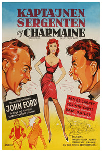 What Price Glory 1952 - James Cagney - Denmark - Classic Movie Poster