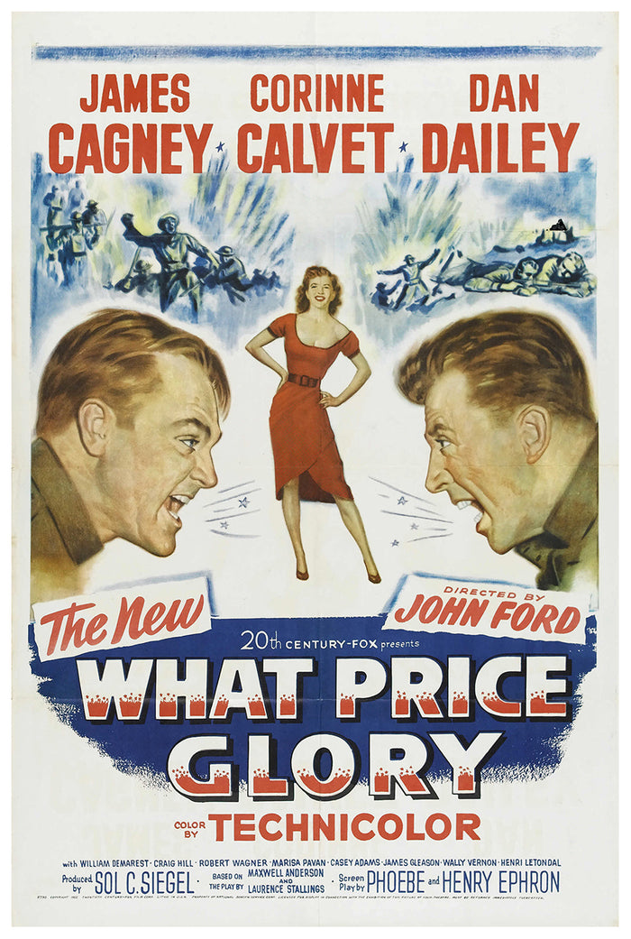 What Price Glory 1952 - James Cagney - US - Classic Movie Poster