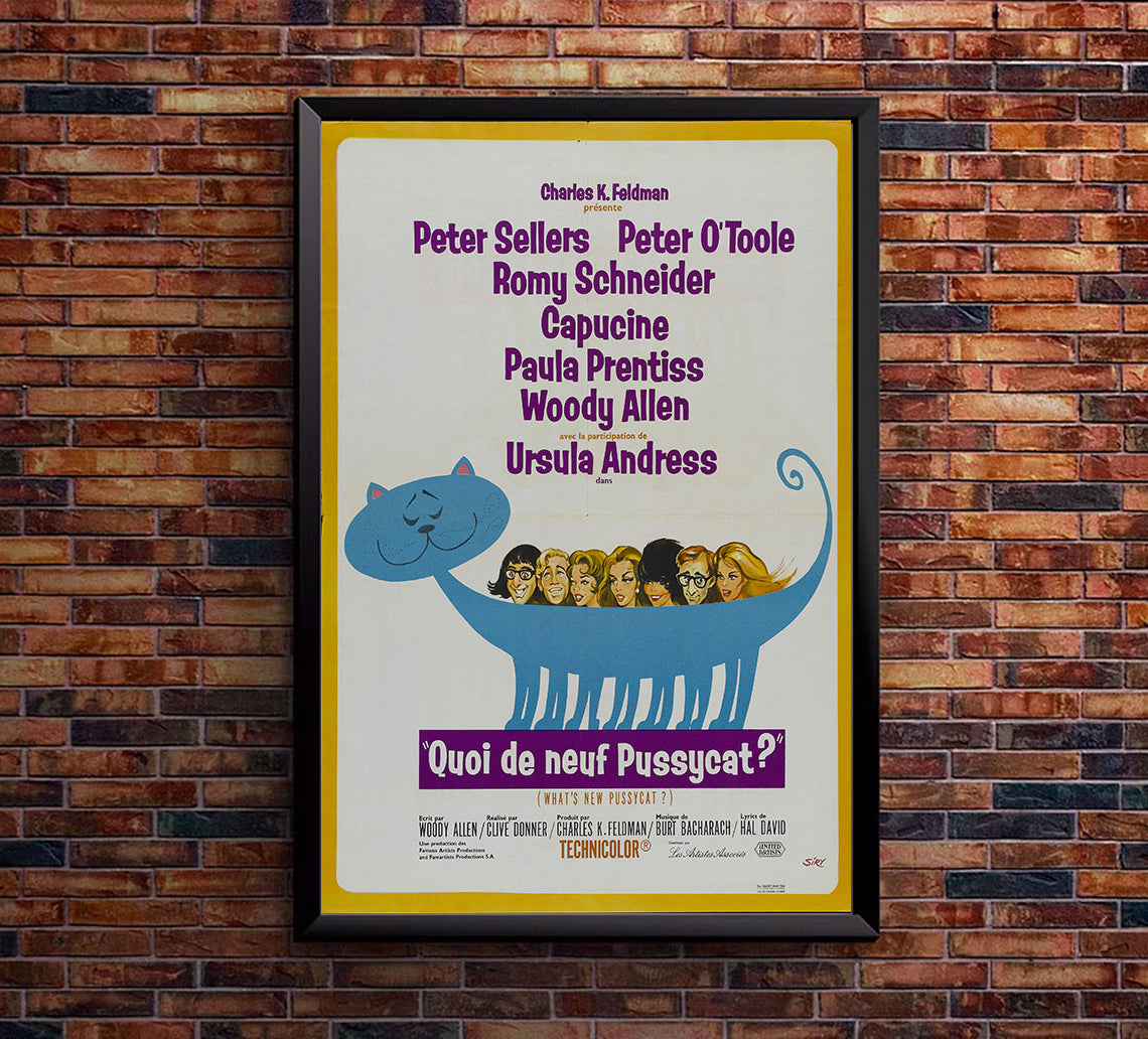 What's New, Pussycat 1965 - Richard Burton - France - Classic Movie Poster