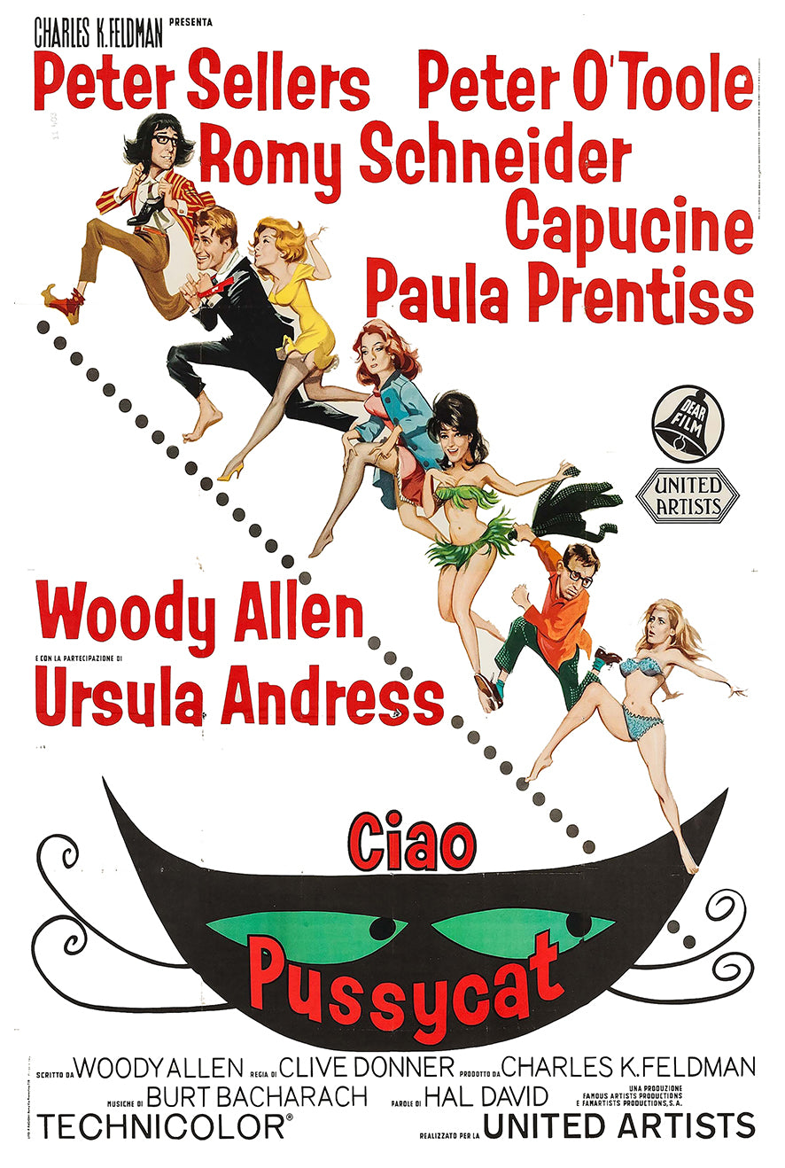 What's New, Pussycat 1965 - Richard Burton - Italy - Classic Movie Poster