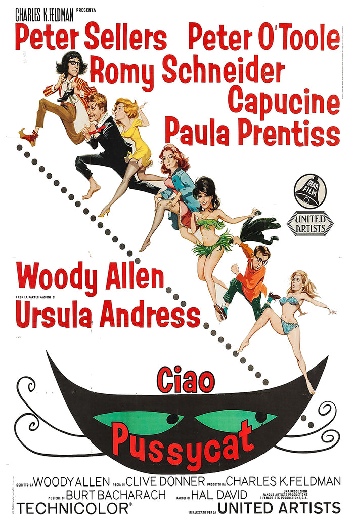 What's New, Pussycat 1965 - Richard Burton - Italy - Classic Movie Poster