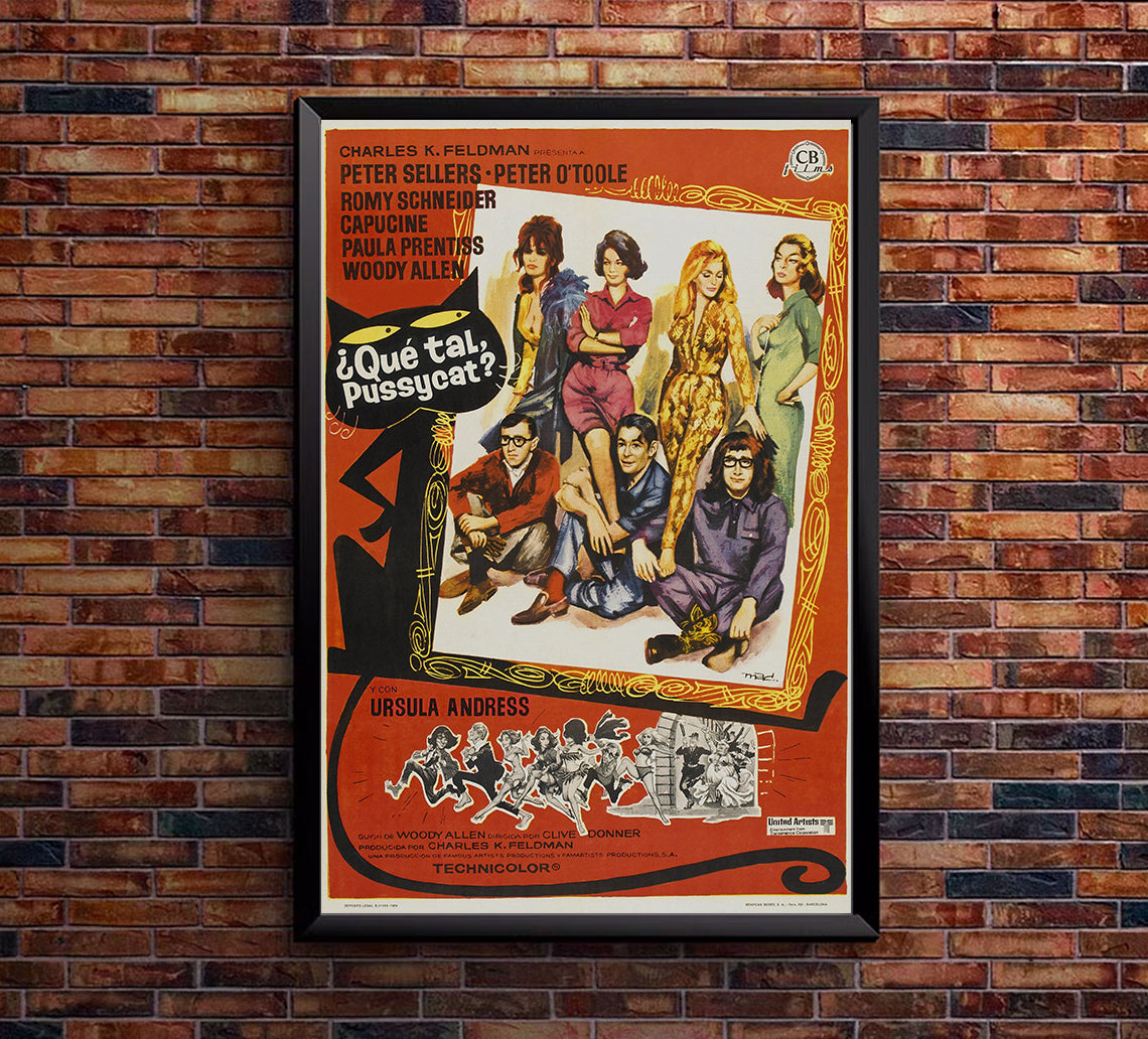 What's New, Pussycat 1965 - Richard Burton - Spain - Classic Movie Poster