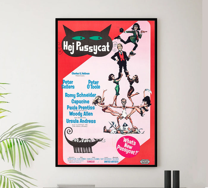 What's New, Pussycat 1965 - Richard Burton - Sweden - Classic Movie Poster