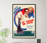 When You're in Love 1937 - Cary Grant - France - Classic Movie Poster