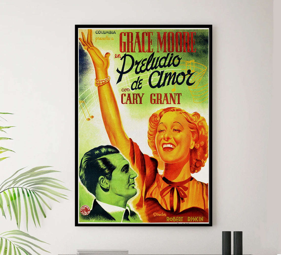 When You're in Love 1937 - Cary Grant - Spain - Classic Movie Poster