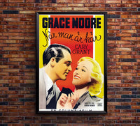 When You're in Love 1937 - Cary Grant - Sweden - Classic Movie Poster