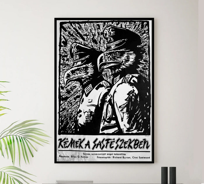 Where Eagles Dare 1968 - Richard Burton - Hungary - Classic Movie Poster