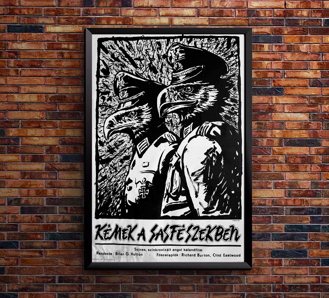 Where Eagles Dare 1968 - Richard Burton - Hungary - Classic Movie Poster