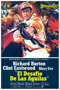 Where Eagles Dare 1968 - Richard Burton - Spain - Classic Movie Poster
