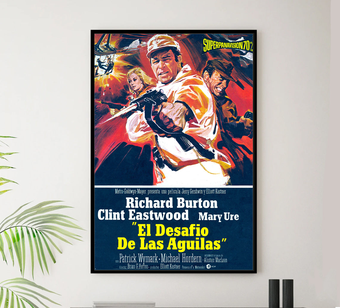 Where Eagles Dare 1968 - Richard Burton - Spain - Classic Movie Poster