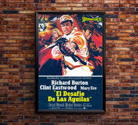 Where Eagles Dare 1968 - Richard Burton - Spain - Classic Movie Poster