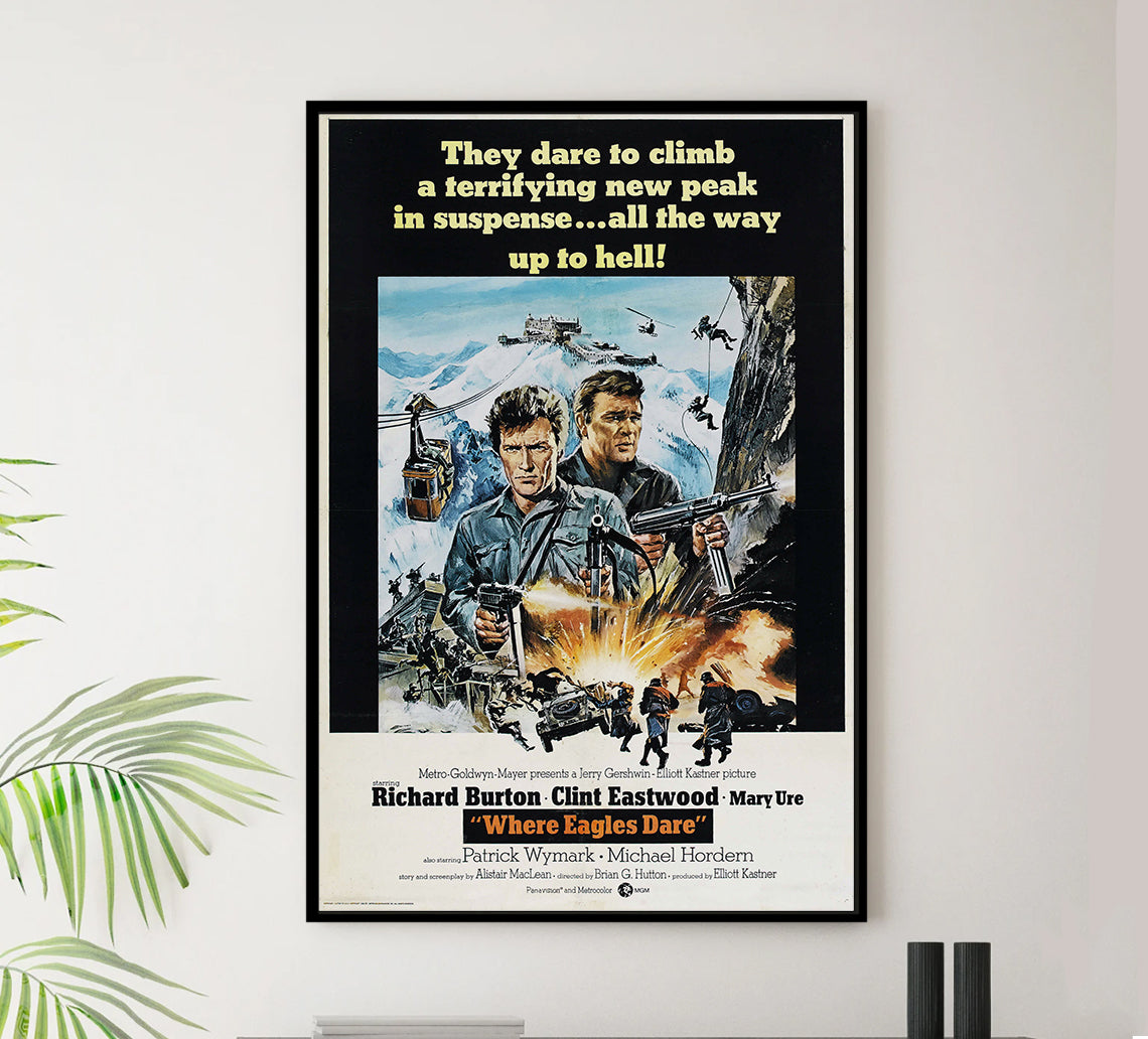 Where Eagles Dare 1968 - Richard Burton - US 2 - Classic Movie Poster