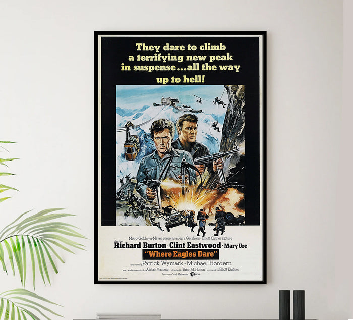 Where Eagles Dare 1968 - Richard Burton - US 2 - Classic Movie Poster