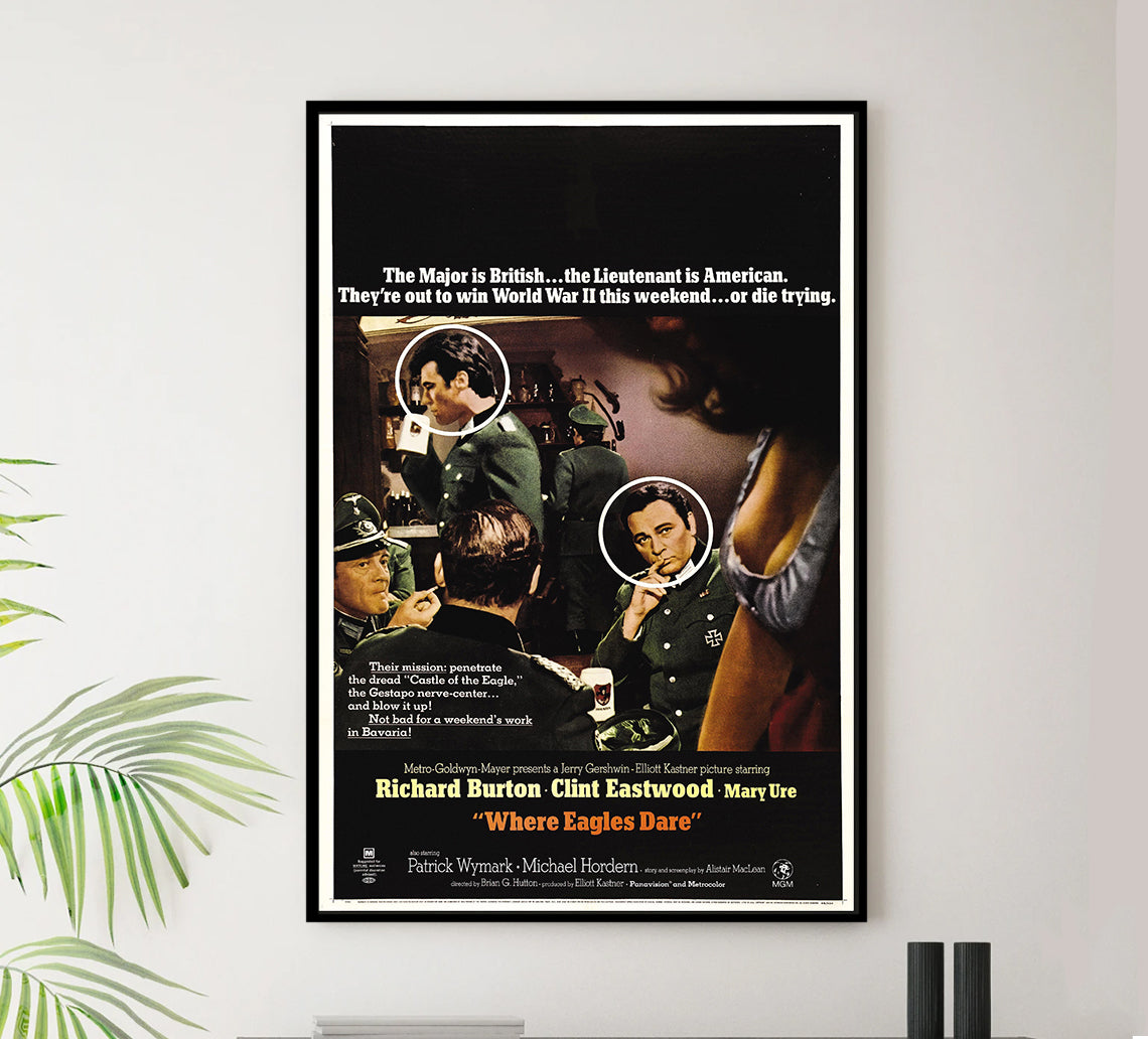 Where Eagles Dare 1968 - Richard Burton - US 3 - Classic Movie Poster