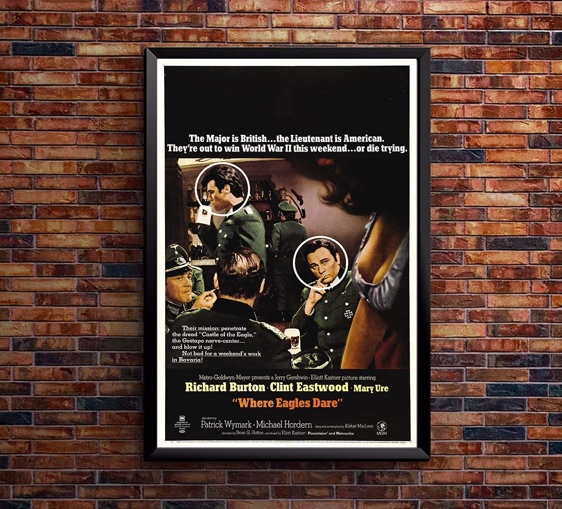 Where Eagles Dare 1968 - Richard Burton - US 3 - Classic Movie Poster