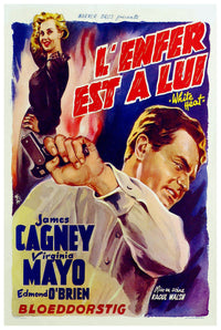 White Heat 1949 - James Cagney - Belgium - Classic Movie Poster