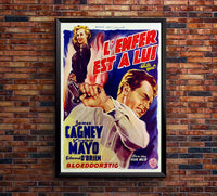 White Heat 1949 - James Cagney - Belgium - Classic Movie Poster