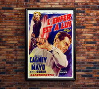 White Heat 1949 - James Cagney - Belgium - Classic Movie Poster