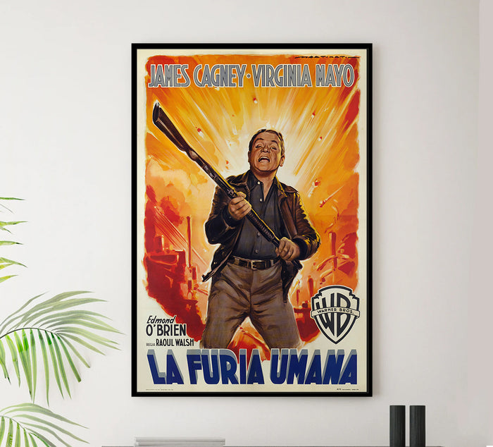 White Heat 1949 - James Cagney - Italy 2 - Classic Movie Poster