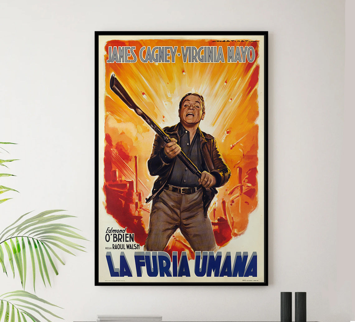 White Heat 1949 - James Cagney - Italy 2 - Classic Movie Poster