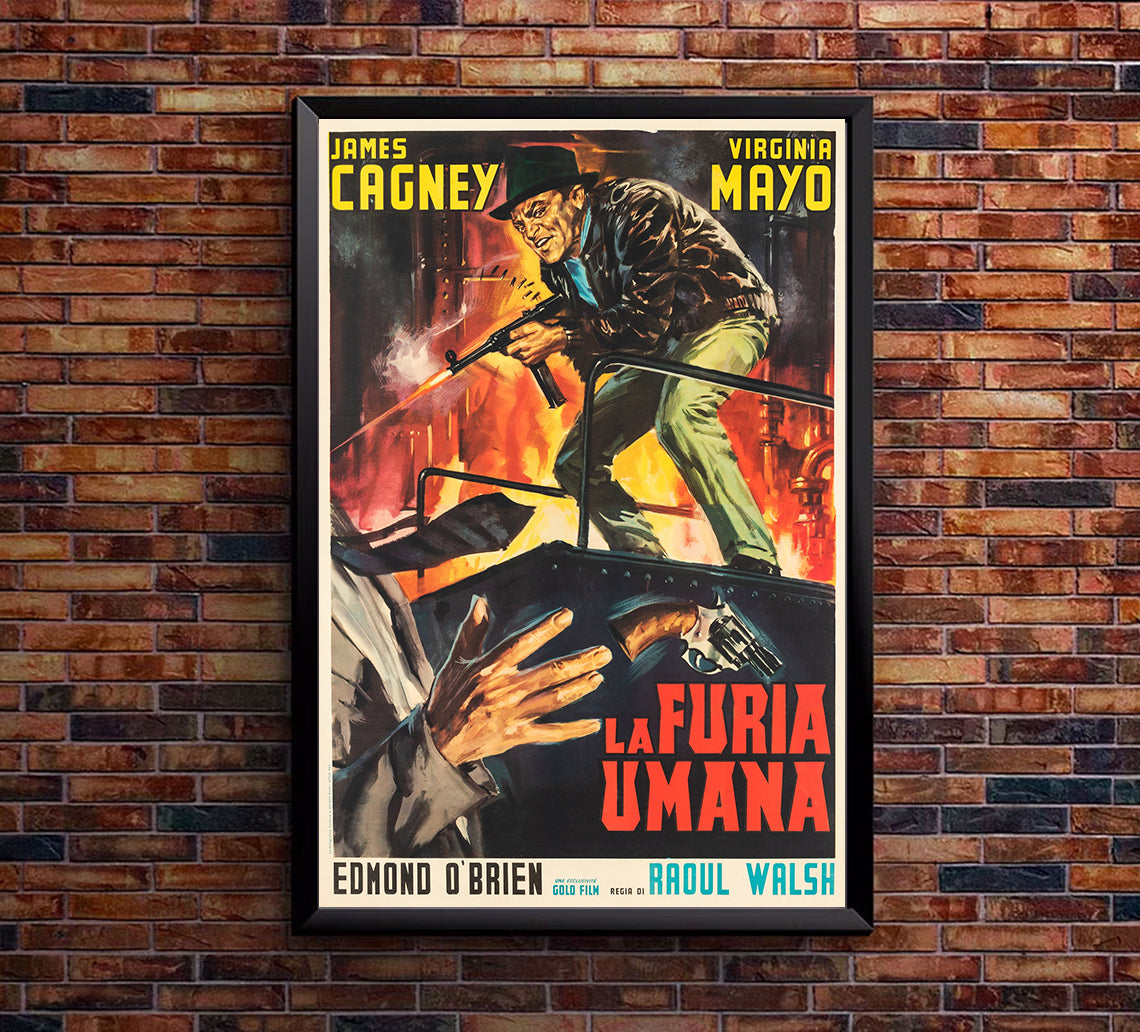 White Heat 1949 - James Cagney - Italy 3 - Classic Movie Poster