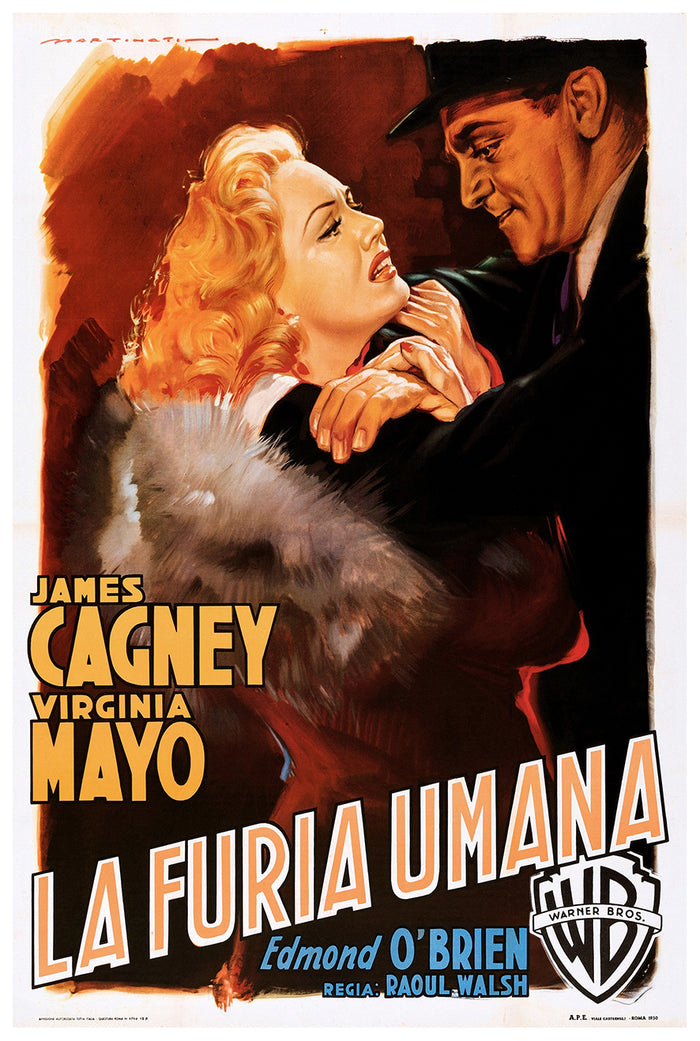 White Heat 1949 - James Cagney - Italy - Classic Movie Poster