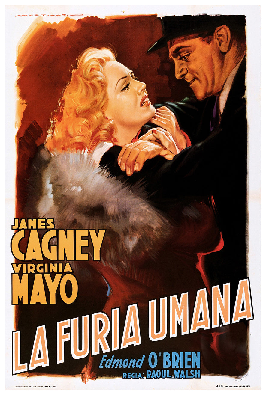 White Heat 1949 - James Cagney - Italy - Classic Movie Poster