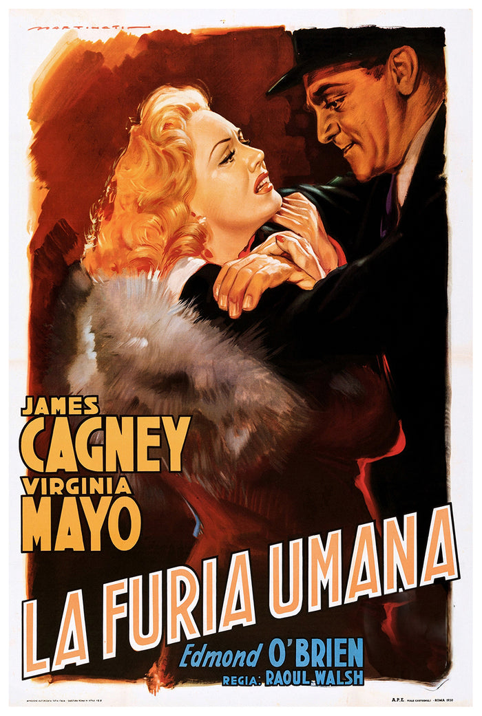 White Heat 1949 - James Cagney - Italy - Classic Movie Poster