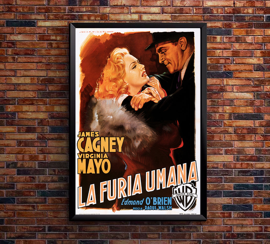 White Heat 1949 - James Cagney - Italy - Classic Movie Poster