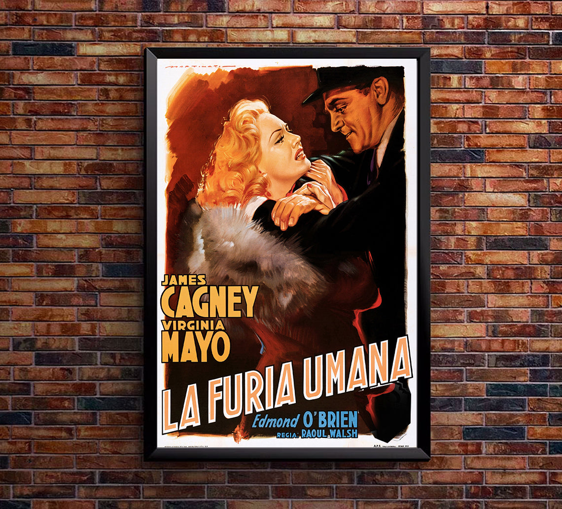 White Heat 1949 - James Cagney - Italy - Classic Movie Poster