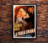 White Heat 1949 - James Cagney - Italy - Classic Movie Poster