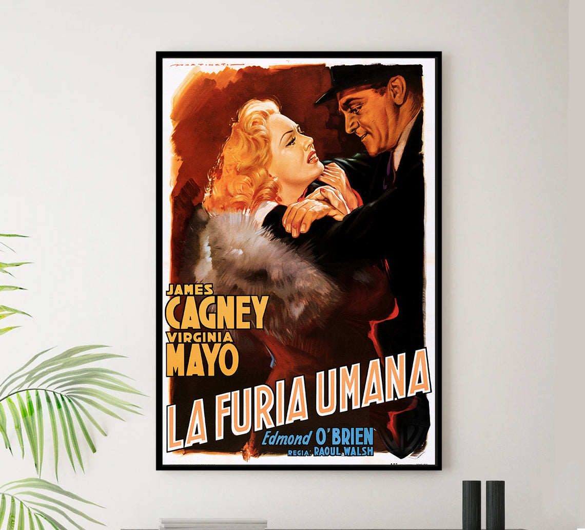 White Heat 1949 - James Cagney - Italy - Classic Movie Poster