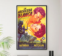 White Witch Doctor 1953 - Spain - Robert Mitchum - Vintage Classic Movie Poster