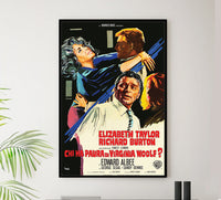 Who's Afraid of Virginia Woolf 1966 - Richard Burton - Italy 2 - Classic Movie Poster