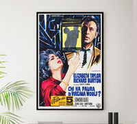 Who's Afraid of Virginia Woolf 1966 - Richard Burton - Italy - Classic Movie Poster