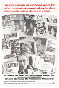 Who's Afraid of Virginia Woolf 1966 - Richard Burton - US 2 - Classic Movie Poster