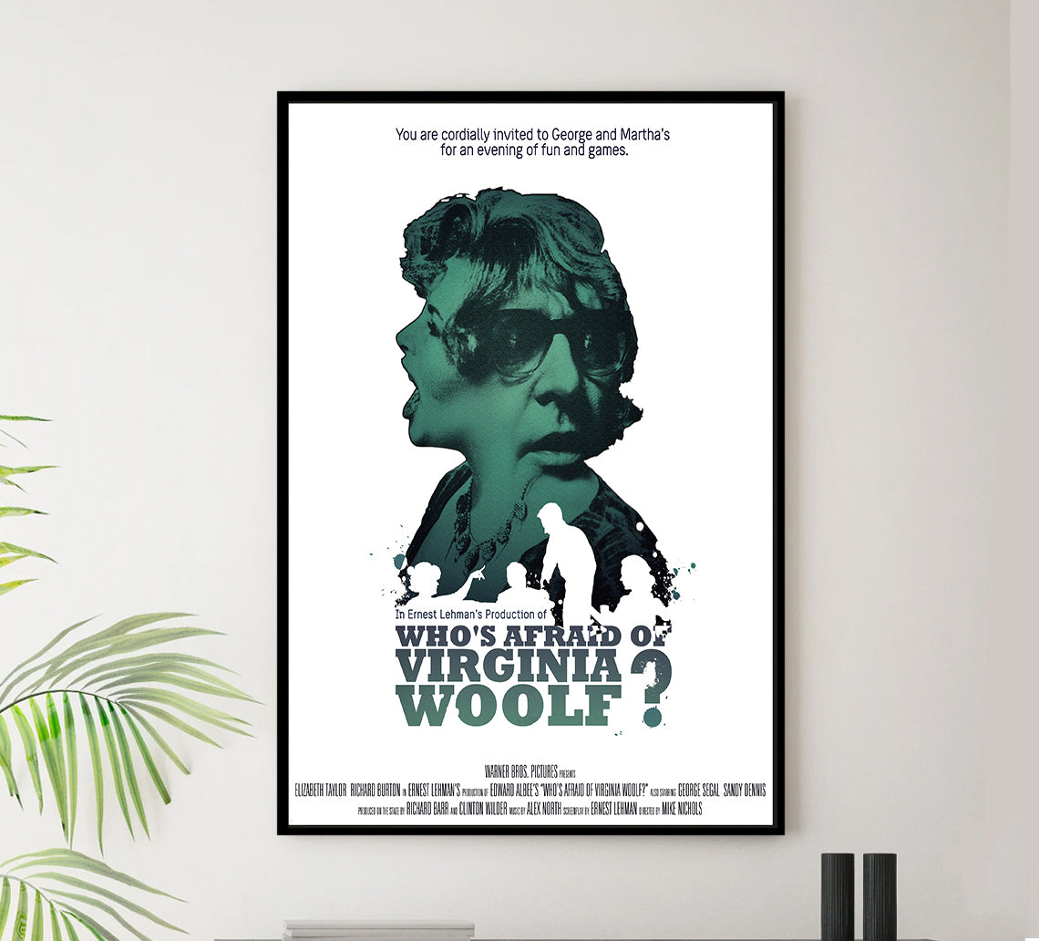 Who's Afraid of Virginia Woolf 1966 - Richard Burton - US - Classic Movie Poster
