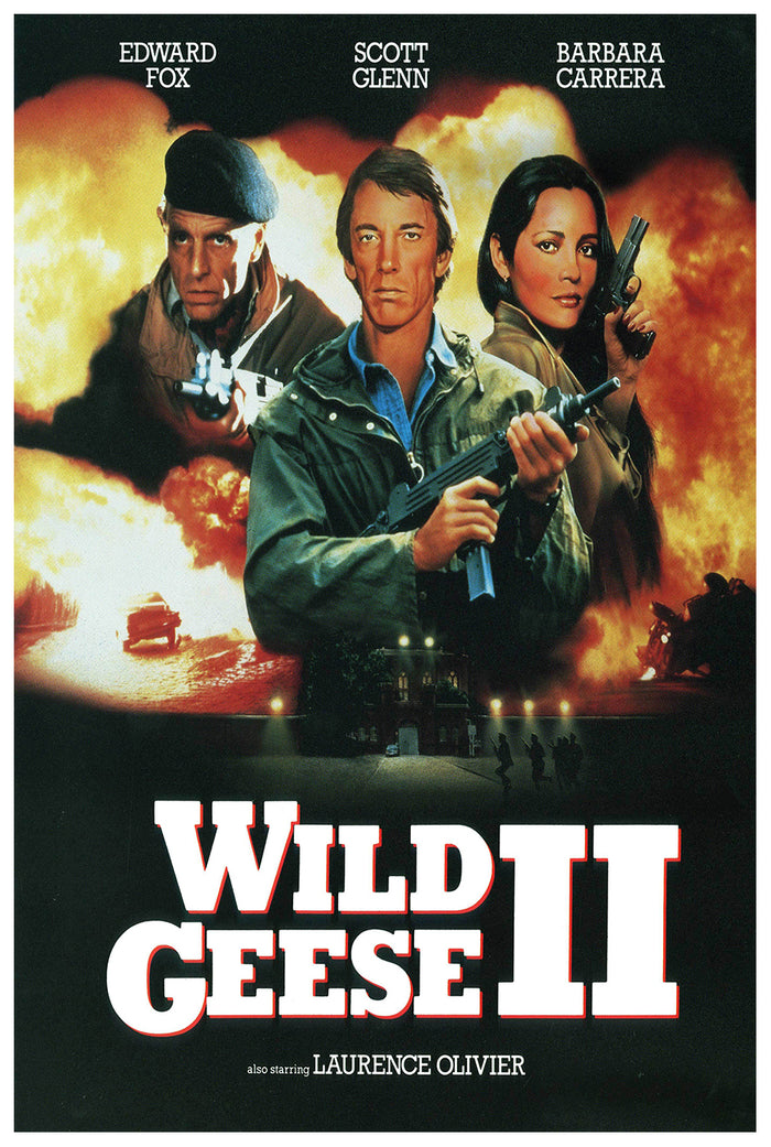 Wild Geese II 1985 - Laurence Olivier - US - Classic Movie Poster