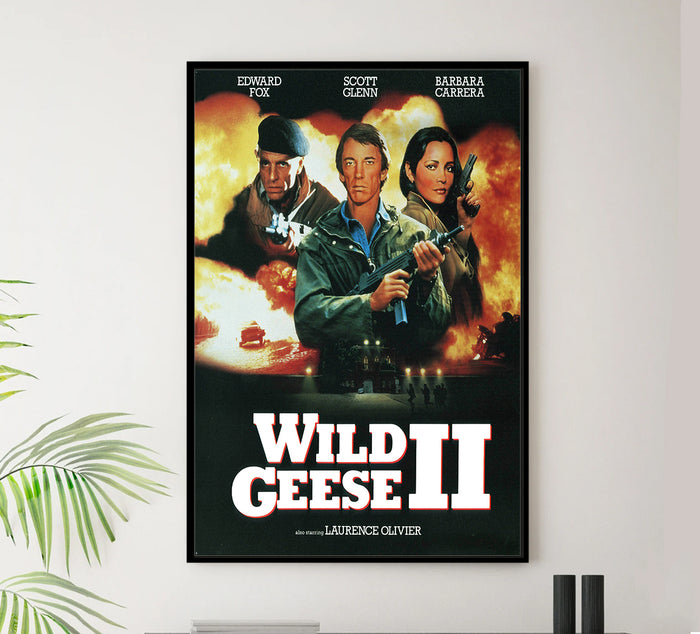 Wild Geese II 1985 - Laurence Olivier - US - Classic Movie Poster