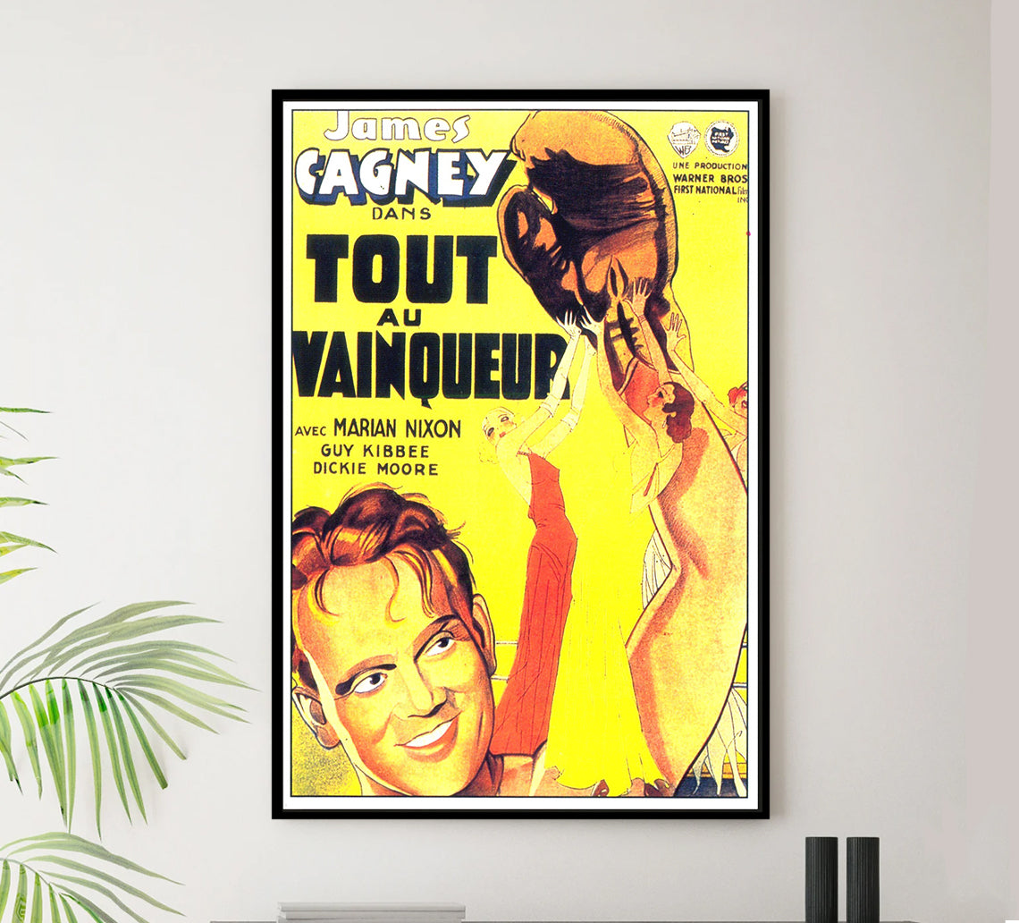 Winner Take All 1932 - James Cagney - France - Classic Movie Poster